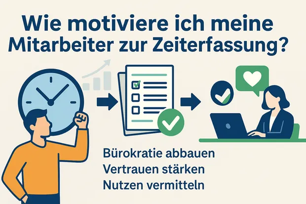 Wie motiviere ich meine Mitarbeiter zur Zeiterfassung?